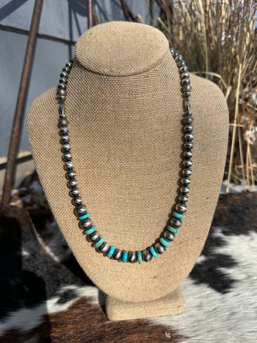 22” Pearls and Turquoise