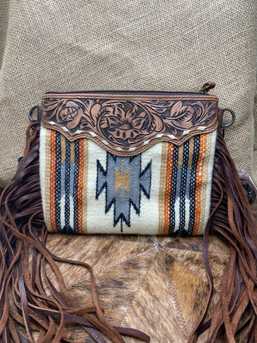 Cream Aztec Purse