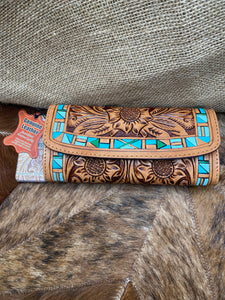 Tooled Leather Wallet