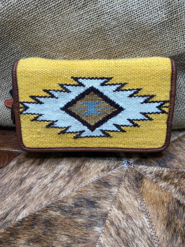 Yellow Aztec Wallet