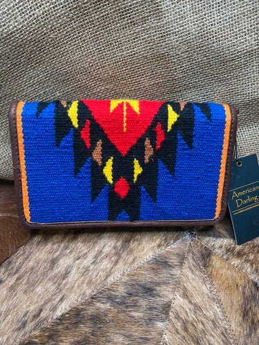 Blue & Red Aztec